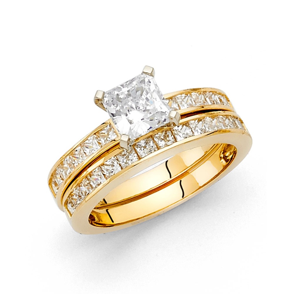 Solid 14k Yellow or White Gold Wedding Band